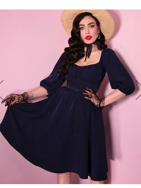 Vixen by Micheline Pitt Dresses & Skirts - Vacation dress in Navy Blue Vixen by Micheline Pitt size XL